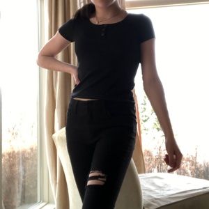 🌹Cute Black Shirt